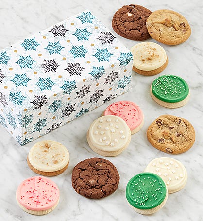 Winter Assorted Cookie Gift Box